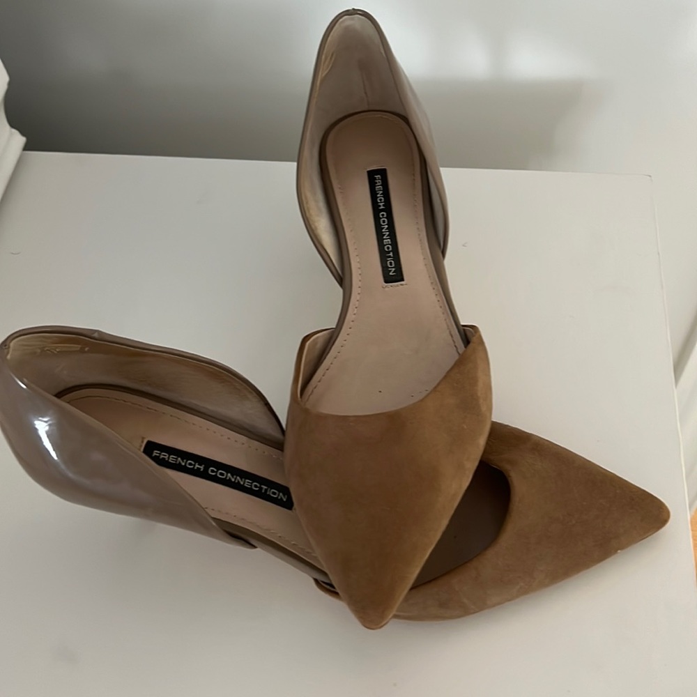 Tan pumps by French Connection size 9